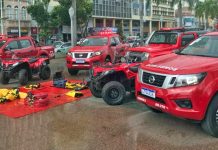 Bombeiros recebem veículos e equipamentos operacionais
