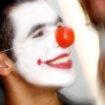 FOTO1 Clown em Projeto Solidßrio Domingueira em AþÒo em 2009