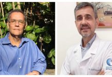 Médicos Luiz Queiroz (azul) e Italo Almeida (branco) Crédito Divulgação