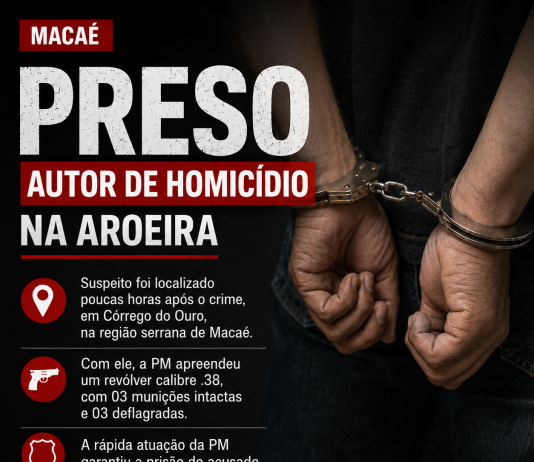 Suspeito de duplo atentado em bar é preso poucas horas após crime em Macaé