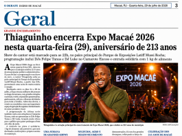 Thiaguinho encerra Expo Macaé 2026 em noite de festa pelos 213 anos da cidade