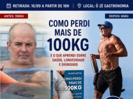 Mauro Destri lança em Macaé livro sobre a transformação que o levou de 190 kg a 86 kg