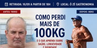 Mauro Destri lança em Macaé livro sobre a transformação que o levou de 190 kg a 86 kg