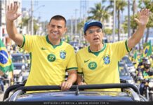 Douglas Ruas e Chico Machado participam de motocarreata em Macaé