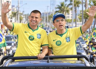 Douglas Ruas e Chico Machado participam de motocarreata em Macaé