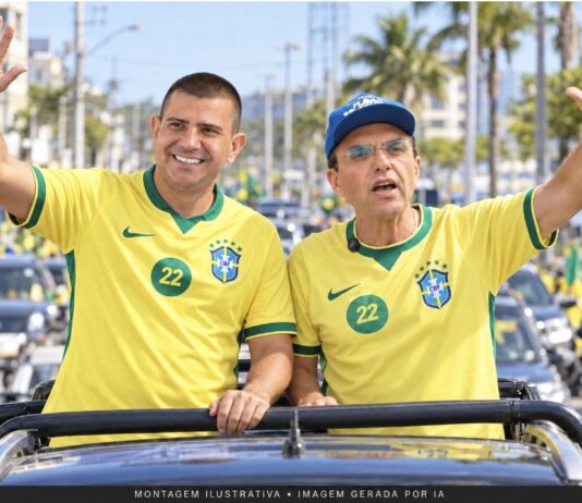 Douglas Ruas e Chico Machado participam de motocarreata em Macaé